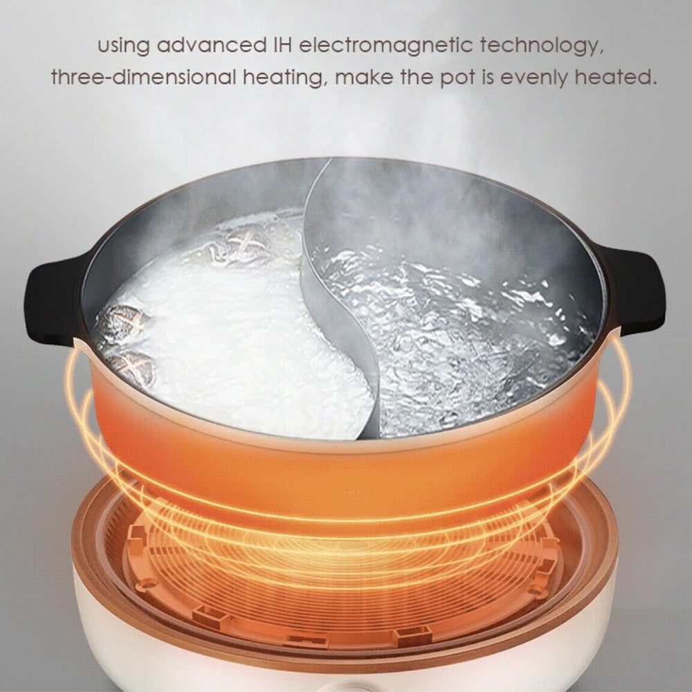 Joyoung Electric Hot Pot Cooker Twin Mandarin Duck With Premium Induction Cooker