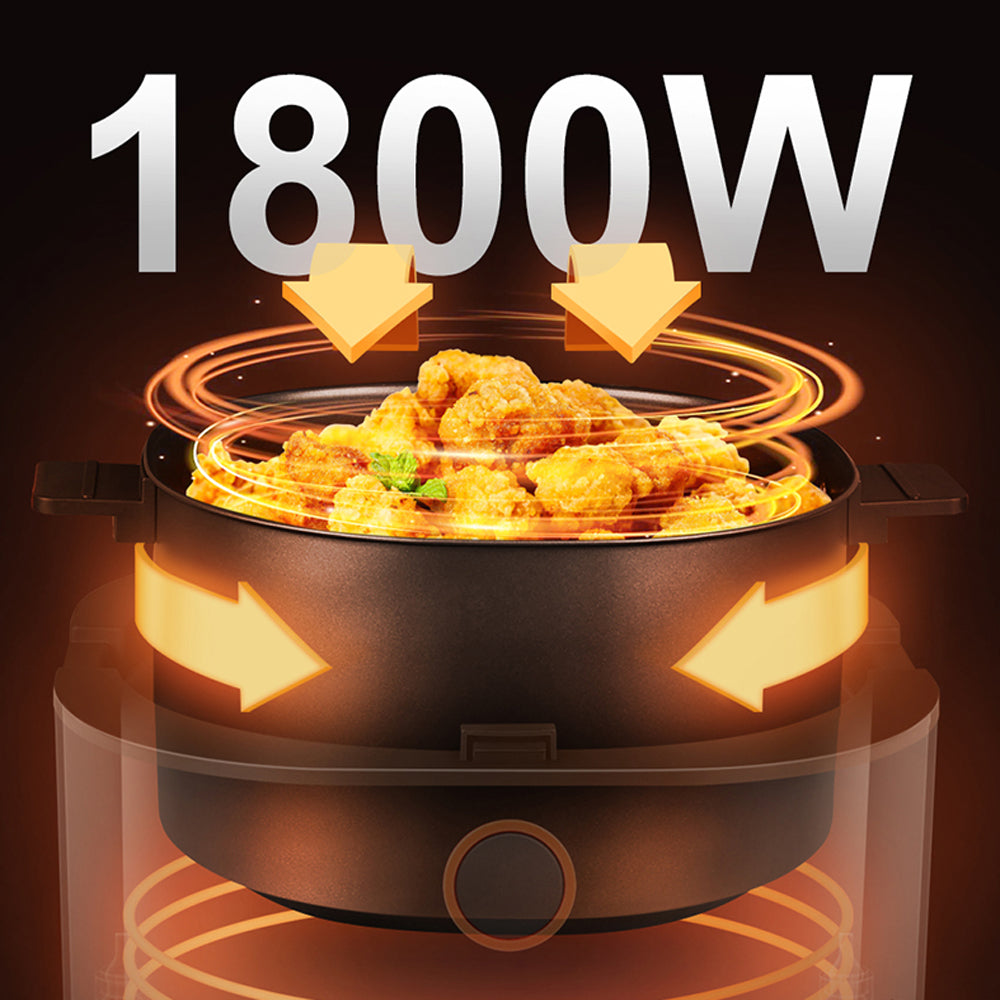 Hoper Layer 7.5L Digital Air Fryer with Viewing Window 1800W 3D Baking