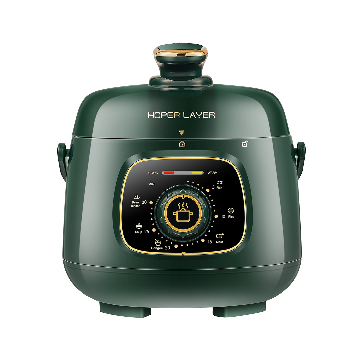 Hoper Layer Mini Electric Pressure Cooker – HL-MP160 3-Cup Small Rice Cooker for 1-2 People, 1.6L, 500W (AU Plug)