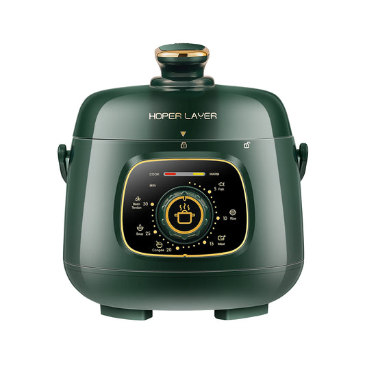 Hoper Layer Mini Electric Pressure Cooker – HL-MP160 3-Cup Small Rice Cooker for 1-2 People, 1.6L, 500W (AU Plug)