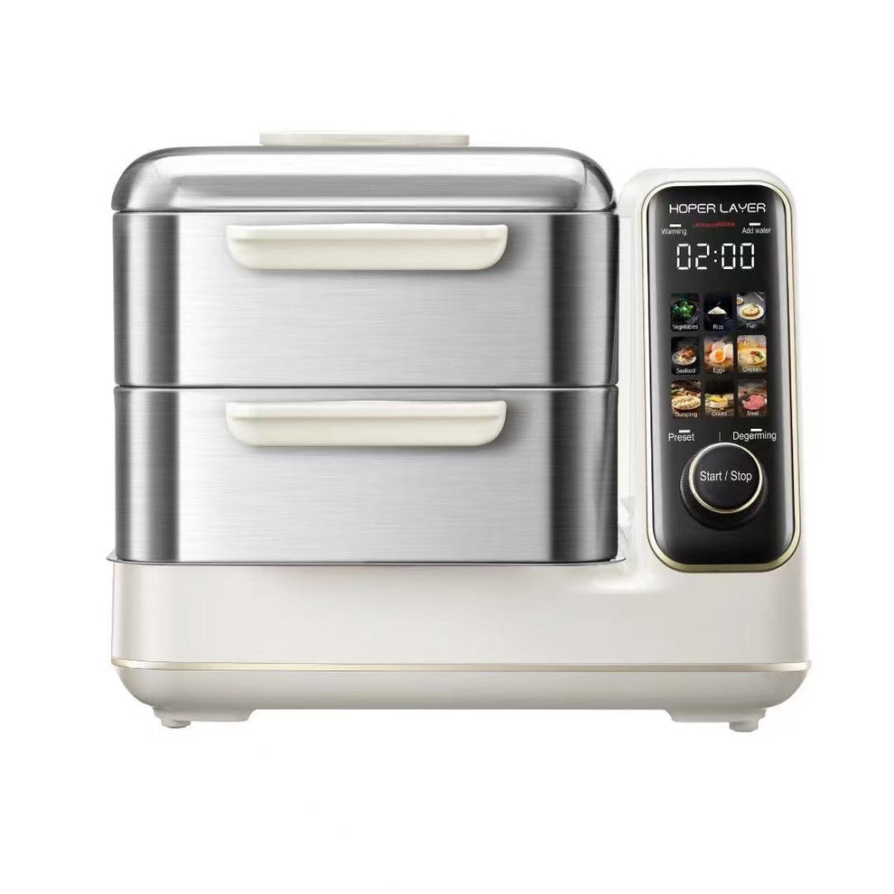 Hoper Layer Electric Food Steamer 16L Large Capacity 24H Timer ...