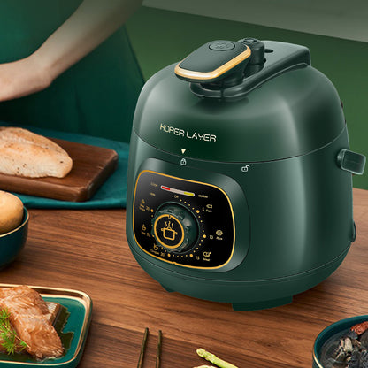 Hoper Layer Mini Electric Pressure Cooker – HL-MP160 3-Cup Small Rice Cooker for 1-2 People, 1.6L, 500W (AU Plug)