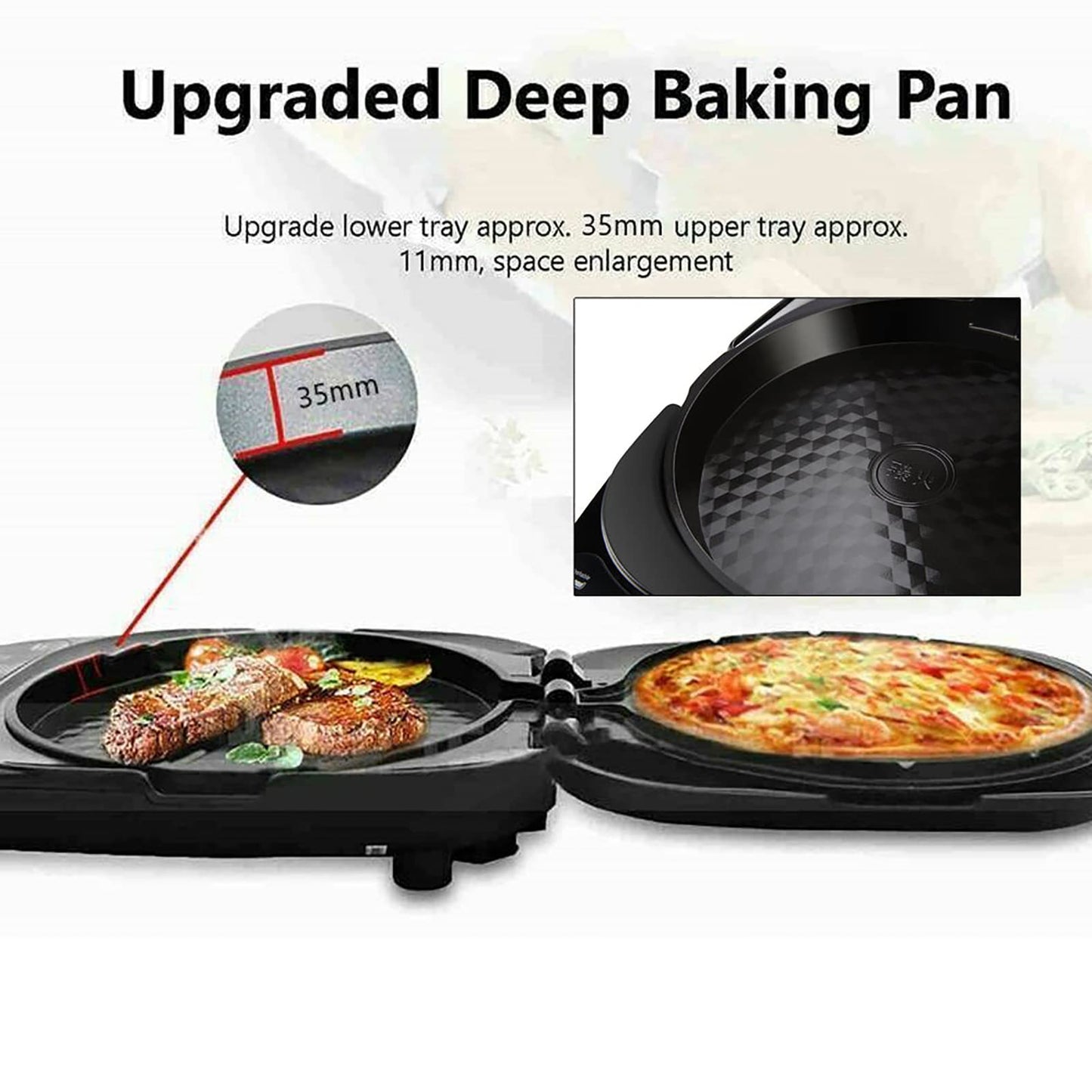 Joyoung 30cm Double-Sided Electric Grill & BBQ Pancake Maker 1600W