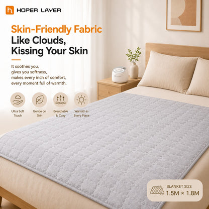 Hoper Layer Electric Water Heated Blanket 1.5m x 1.8m Electric Water Heating Mattress Pad